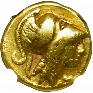 Greece, Macedonia, Alexander III, Stater NGC Ch F 5/5 1/5