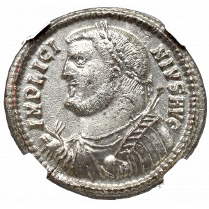 Roman Empire, Licinius I, Follis Heraclea NGC MS