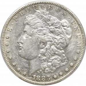 USA, Morgan dolar 1883 San Francisco - PCG AU Det.