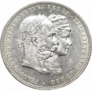 Austria, Fanciszek Józef, 2 guldeny 1879 - Srebrne gody
