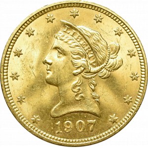 USA, 10 dolarów 1907