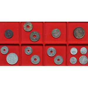 Tajlandia, zestaw 15 monet