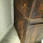 ANONYMOUS, Very rare double-body sideboard inlaid Carthusian style Northern Italy 16th cent.