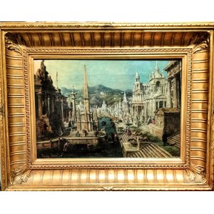 ANONIMO, Francesco Zanin, Venezia 1824 - 1884, Capriccio fantastico di Venezia
