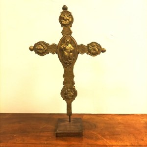 ANONIMO, Croce processionale in rame dorato. Orafo veneto, secolo XV