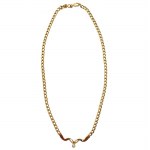 Gold diamond necklace (585), Italy