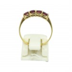 Gold ring with rubies (14k)