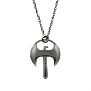 Necklace Axe by Stanislaw Szukalski (black ruthenium)