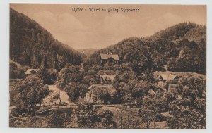 Postkarte - Ojców - Eingang zum Sąspowska-Tal