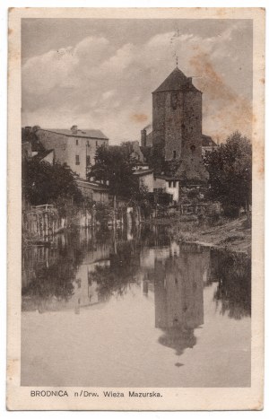 Pohľadnica - Brodnica , Mazúrska veža
