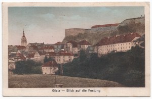 Pohľadnica - Klodzko , Glatz Blick auf die Festung