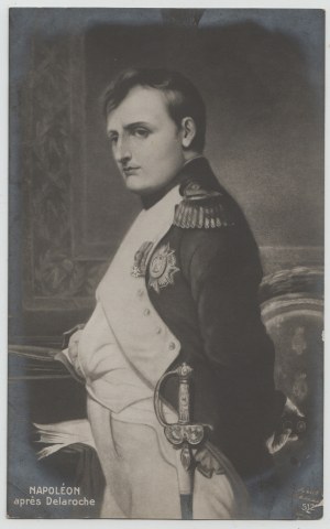 Postkarte - Napoleon nach Delaroche