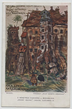 Carte postale - De l'intérieur de la confiserie J. Michalik. 