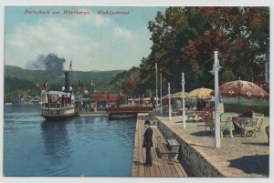 Postkarte - Portschach am Wörthersee, Wahlisstrand / Schiff, Dampfer