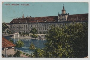 Postkarte - Universität Wrocław / Breslau