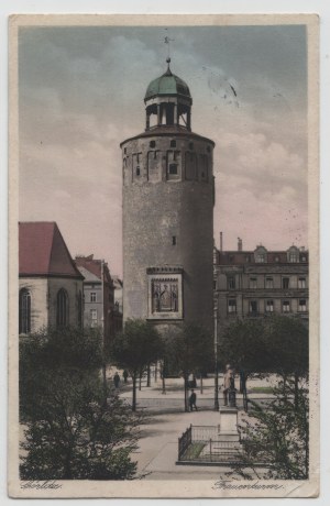 Postkarte Zgorzelec / Görlitz Dicker Turm