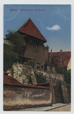 Postkarte Zgorzelec Gorlitz Altstadt an der Uferstraße