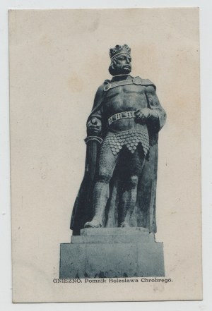 Carte postale - Monument de Gniezno à Bolesław Chrobry