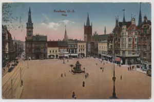 Postkarte - Bytom, Beuthen O.S. Ring