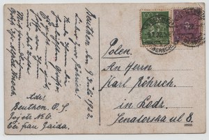 Postkarte - Bytom, Beuthen O.S. Ring