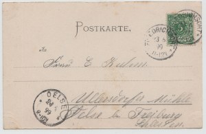 Carte postale - Gruss aus Friedrichsort Mit vollen Segeln.