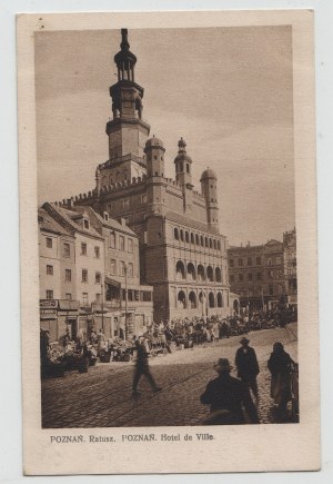 Postkarte - Rathaus von Poznań