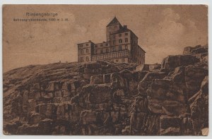 Pocztówka - Schronisko „Nad Śnieżnymi Kotłami” (Schneegrubenbaude)