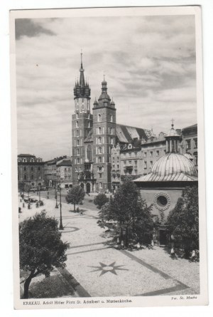 Krakow , Krakau Adolf Hitler Platz