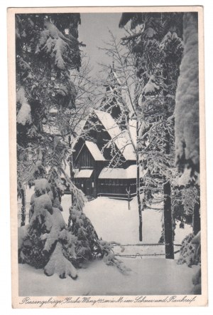 Postkarte / Riesengebirge Wang-Tempel