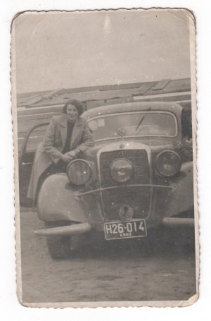 Photographie13x8 cm. Voiture Mercedes - Łódź