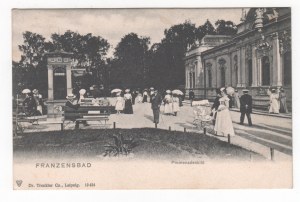 Postcard - Franzensbad , Promenadenbild