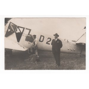 Photograph / Postcard Plane Buzzard D 203 / Flight Szczecin Berlin 1929.