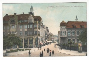 Pocztówka Zwickau Plauensche Strasse, Urząd Celny