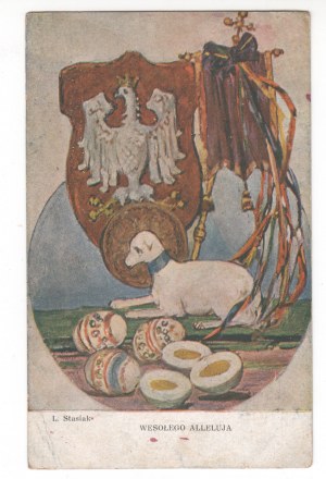 Postkarte Patriotischer Adler Halleluja