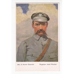 Carte postale du brigadier Józef Piłsudski