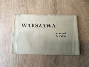 WARSAW IN THE IMAGES OF R. MANN Postcard Block