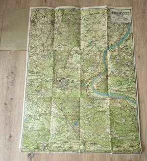 Map of Bydgoszcz area [ca] 61x45, [post 1922].