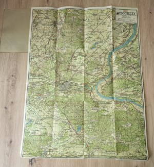 Mapa okolicy Bydgoszczy [ca] 61x45, [post 1922]