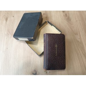 Que ta volonté soit faite ! Livre de prières, reliure en cuir, dorée ...
