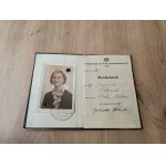 Set of documents of the Second Republic / Passport , Vienna Conservatory ...