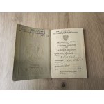 Set of documents of the Second Republic / Passport , Vienna Conservatory ...