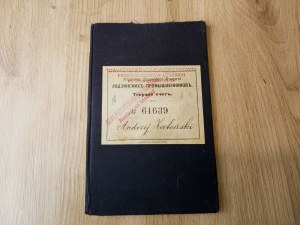 Polska, II RP, Bank Przemysłowców Łódzkich, książeczka - rachunek bieżący 1922