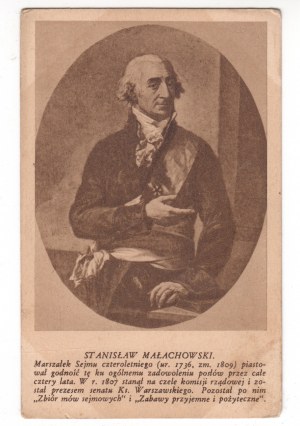 Pocztówka Stanisław Małachowski