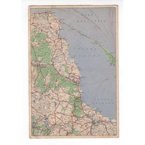 II Rzeczpospolita Map of the Polish Coast, Gdynia