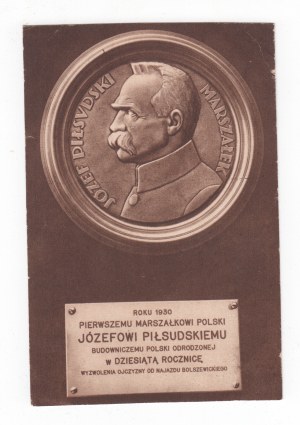 Plaque au premier maréchal de Pologne Józef Piłsudski