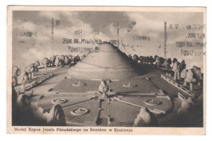 (KRAKOW). Model of the Mound of Jozef Pilsudski in Sowiniec, Krakow.