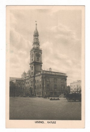 Postcard LESZNO City Hall