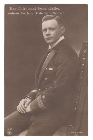 Kapitán ponorky z první světové války Hans Walter