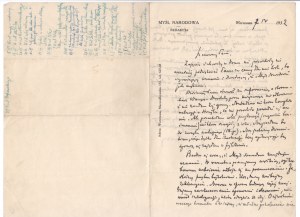 Zygmunt Wasilewski - Lettera / Pensiero nazionale , Senatore della Seconda Repubblica polacca SN