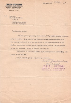 Paweł Jasienica / Lettre